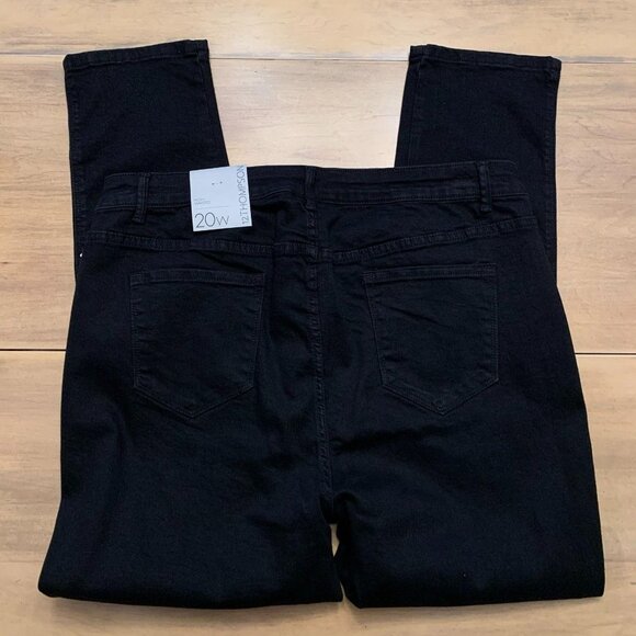 NWT 12 Thompson High-Waisted Black Pants 20W - Picture 3 of 9